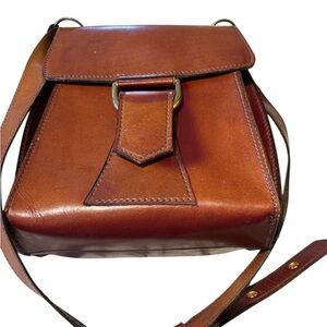 🌸Sold🌸Elegant Brown Leather Shoulder Bag